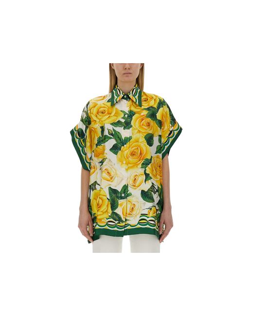 Dolce & Gabbana Chemises Flower Print Shirt