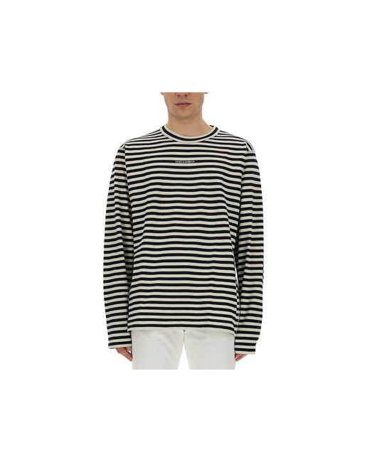 Dolce & Gabbana T-Shirts T-Shirt With Stripe Pattern