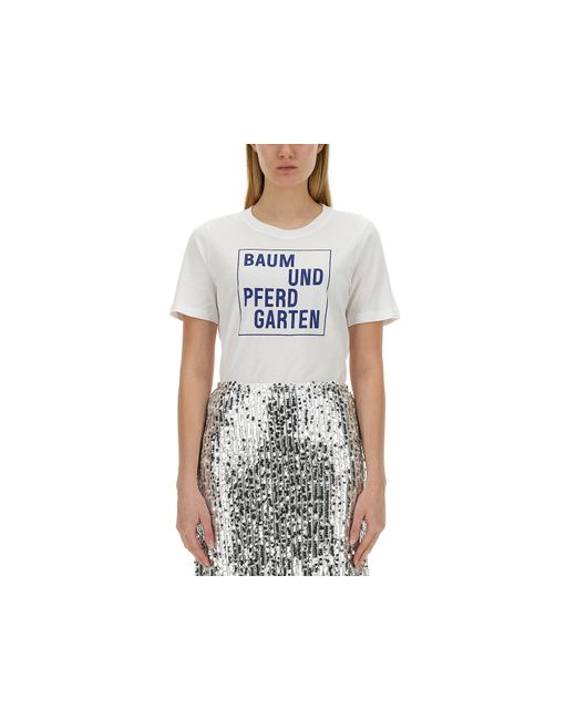 Baum und Pferdgarten T-Shirts Tops T-Shirt With Print