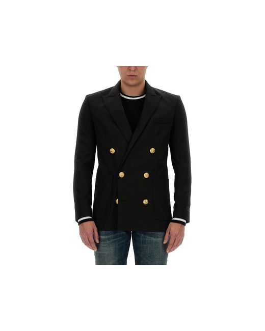 Balmain Manteaux Vestes Technical Wool Jacket