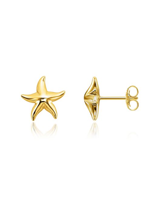 Thomas Sabo Designer Earrings Plated Sterling Starfish Earrings w/