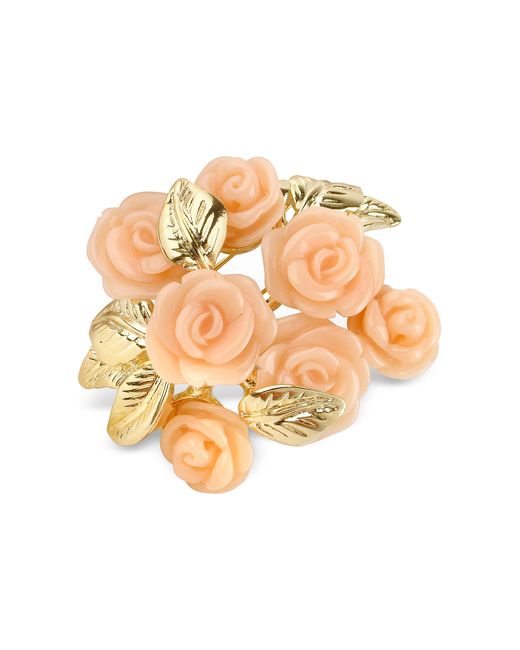 AZ Collection Designer Brooches Pins Roses Plated Brooch