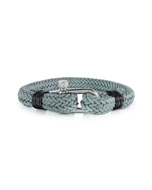 Forzieri Designer Bracelets Ice Woven Rope Bracelet