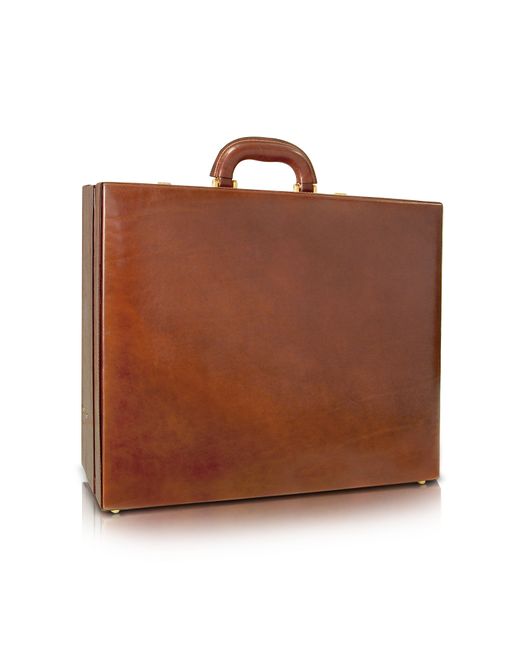 Chiarugi Designer Briefcases Handmade Leather Attache Briefcase