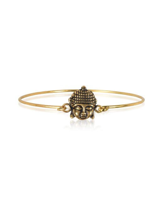 Alcozer & J Designer Bracelets Brass Buddha Bangle