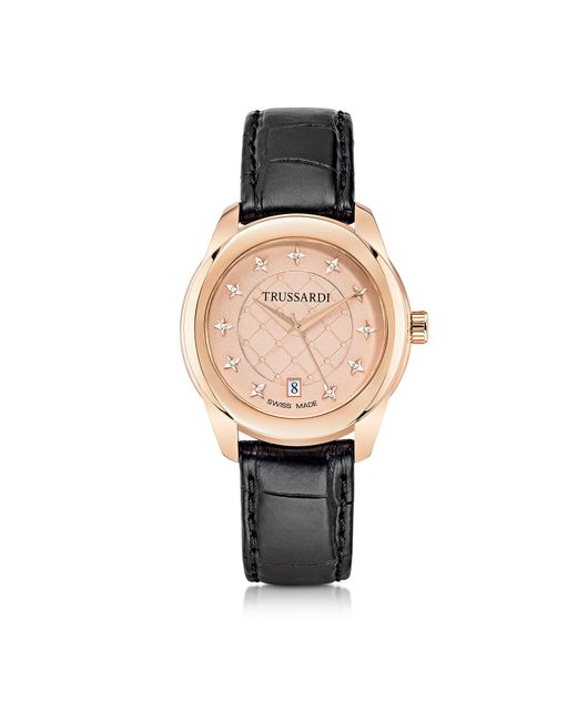 Trussardi Designer Watches T01 Lady Rose Stainless Steel and