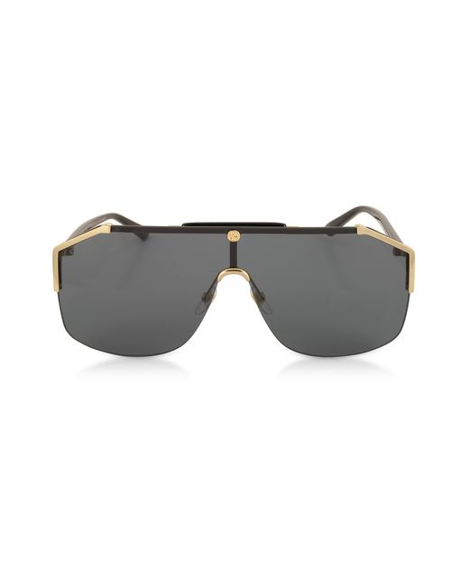 Gucci Designer Sunglasses GG0291S Rectangular-frame Metal Sunglasses