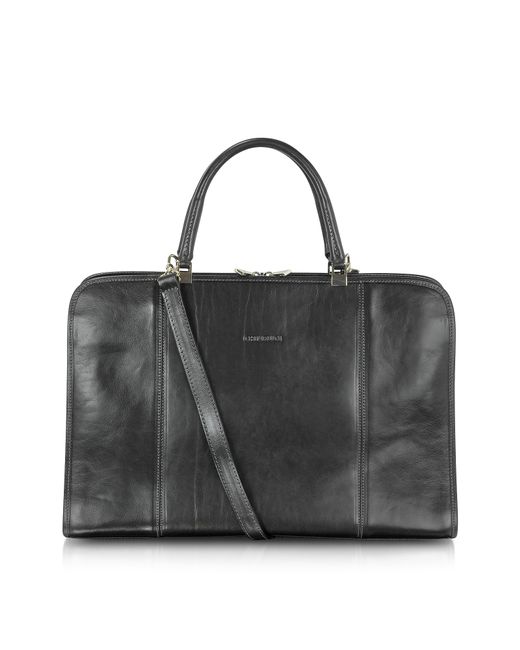 Chiarugi Designer Briefcases Double Handle Leather Briefcase