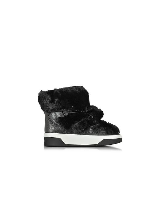 Michael Kors Nala Fur and Calf Hair High-Top Sneaker/Boot