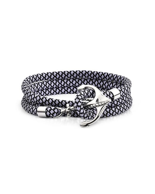 Forzieri Designer Bracelets and Rope Triple Bracelet w/Anchor