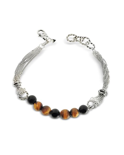 Giacomo Burroni Designer Bracelets Multi Chains Bracelet w/Beads
