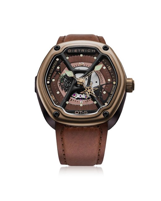 Dietrich Designer Watches OT-5 316L Bronze Steel Watch w/Luminova