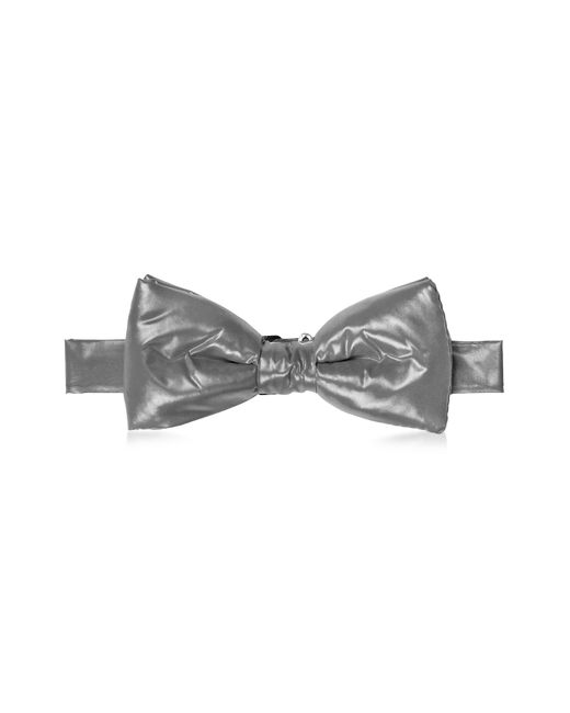 Forzieri Designer Bowties and Cummerbunds Dark Nylon Puffer Bow Tie