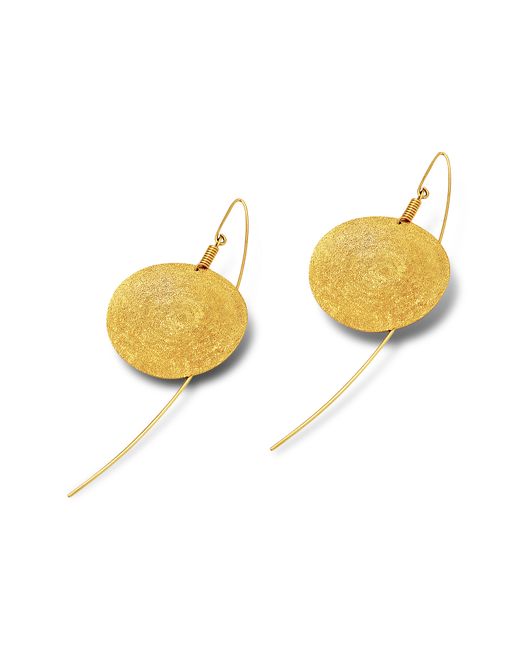 Stefano Patriarchi Designer Earrings Etched Round Drop