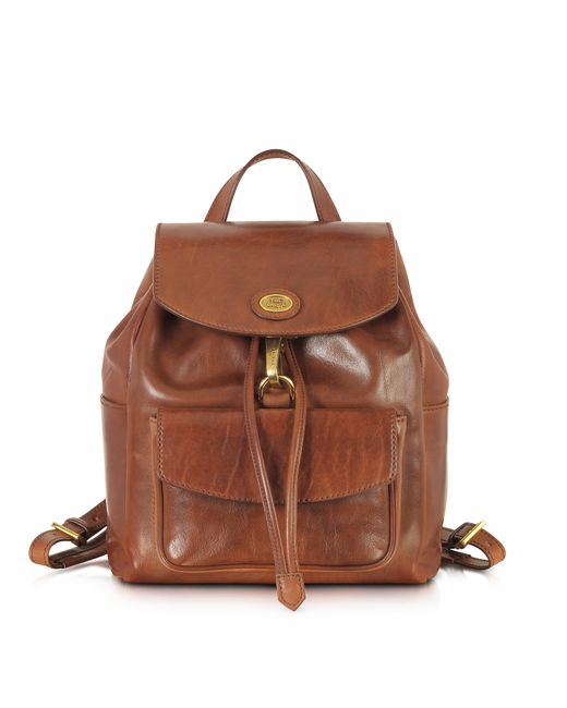 The Bridge Designer Handbags Story Donna Marrone Leather Backpack
