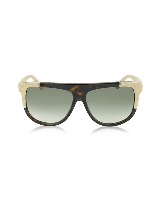 Balenciaga Designer Sunglasses BA0025 Acetate Shield w/Rubber Details