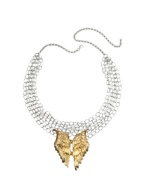 Bernard Delettrez Designer Necklaces Chains with Bronze Wings Necklace