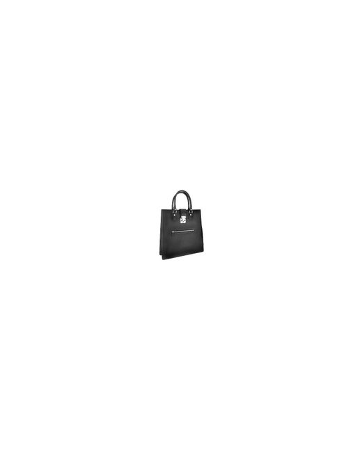 L.A.P.A. L.A.P.A. Designer Handbags Front Zip Calf Leather Large Tote Handbag