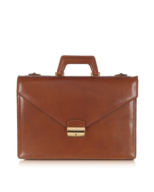 L.A.P.A. L.A.P.A. Designer Briefcases Double Gusset Leather Briefcase