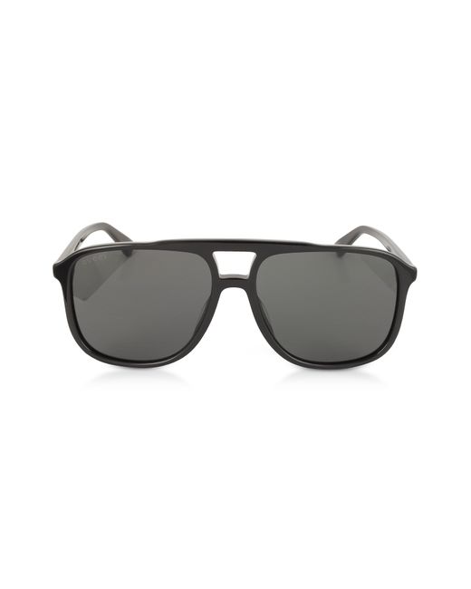 Gucci Designer Sunglasses GG0262S Rectangular-frame Acetate Sunglasses