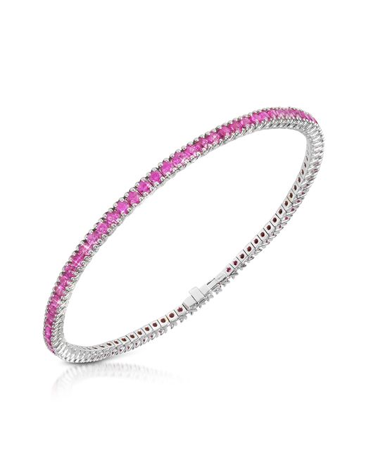 Forzieri Designer Bracelets Sapphire 18K Tennis Bracelet