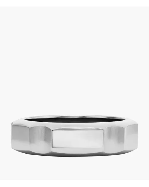 Fossil Outlet Archival Icons Stainless Steel Band Ring Tone