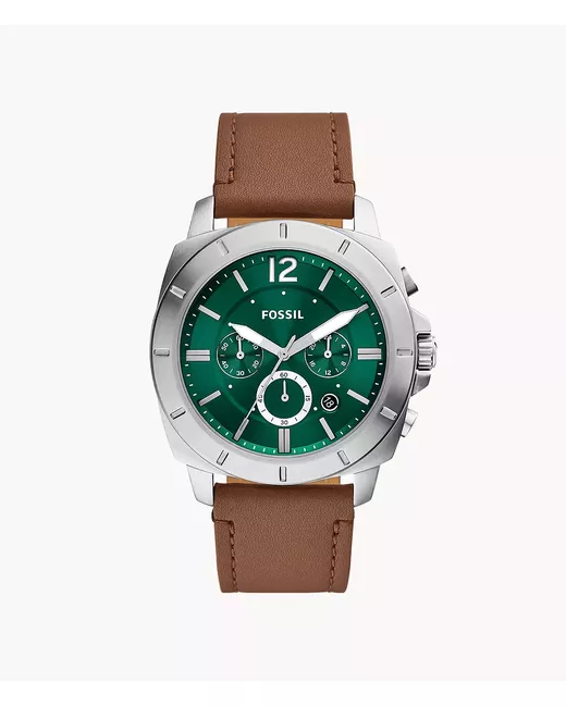 Fossil Outlet Privateer Chronograph Leather Watch