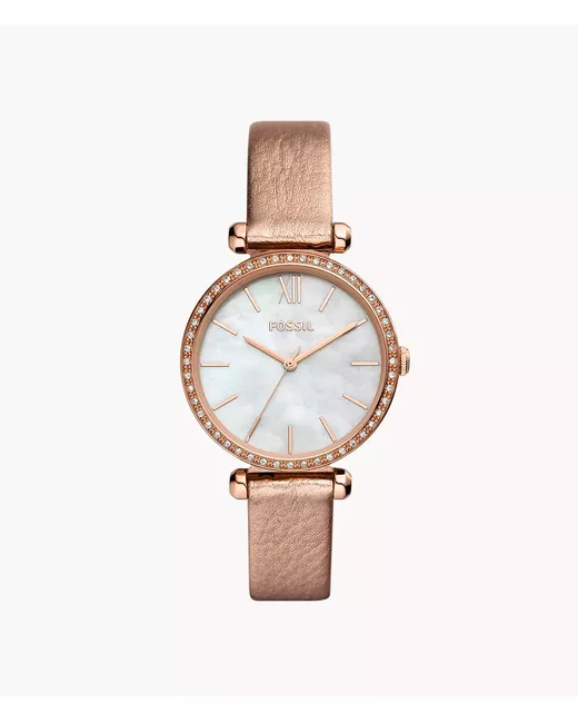 Fossil Outlet Tillie Three-Hand Leather Watch