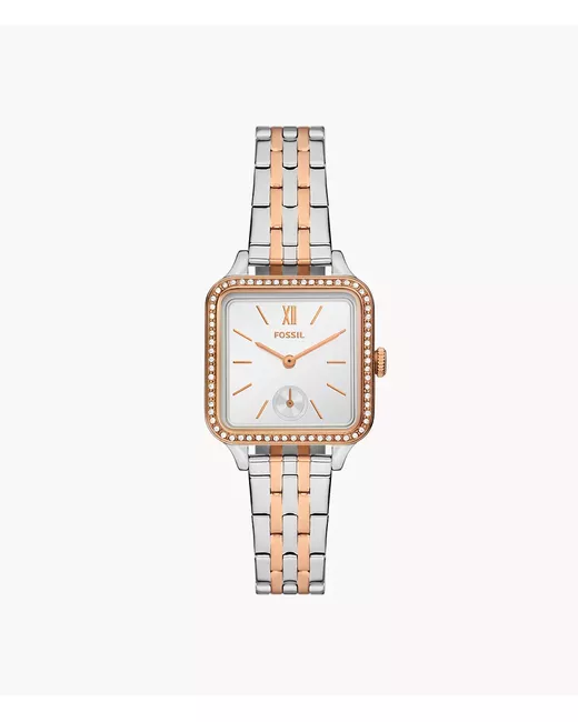 Fossil Outlet Colleen Three-Hand Two-Tone Stainless Steel Watch