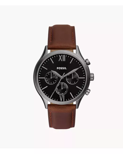 Fossil Outlet Fenmore Multifunction Leather Watch