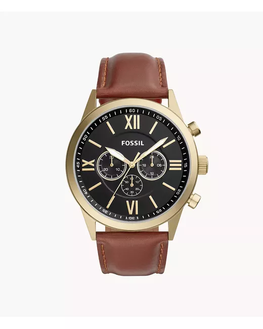 Fossil Outlet Flynn Chronograph Leather Watch