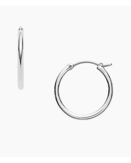 Fossil Outlet Stainless Steel Hoops Tone