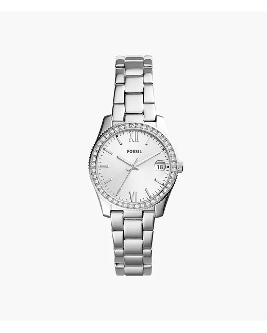 Fossil Scarlette Three-Hand Date Stainless Steel Watch