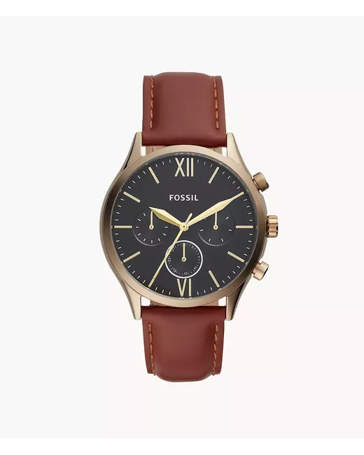 Fossil Outlet Fenmore Multifunction Leather Watch