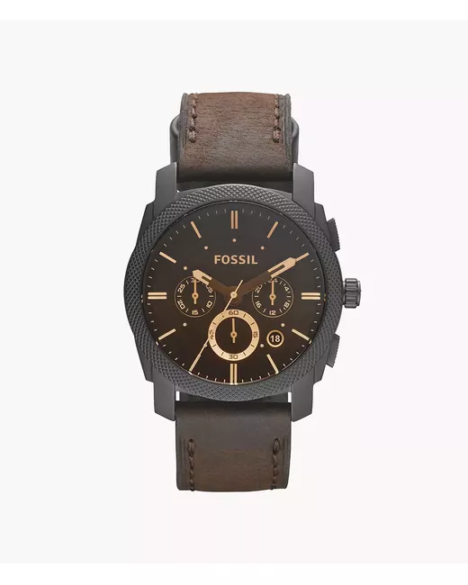 Fossil Machine Mid Chronograph Leather Watch
