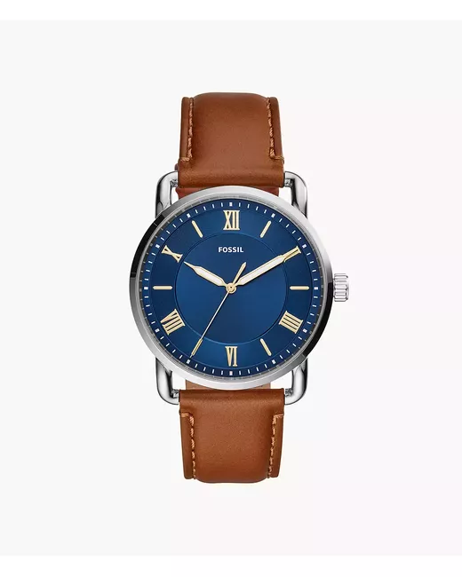 Fossil Copeland 42-mm Three-Hand Luggage Leather Watch