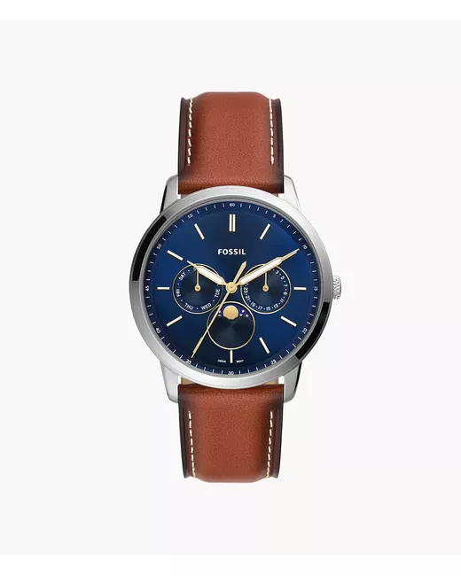 Fossil Neutra Moonphase Multifunction LiteHide Leather Watch