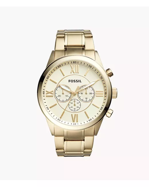 Fossil Outlet Flynn Chronograph Tone Stainless Steel Watch