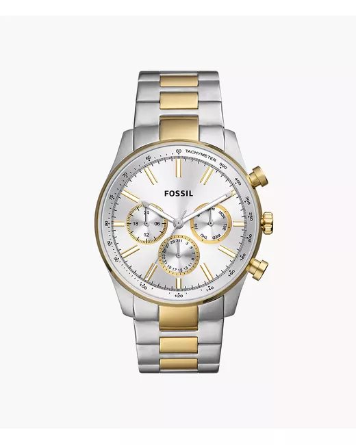 Fossil Outlet Sullivan Multifunction Two-Tone Stainless Steel Watch