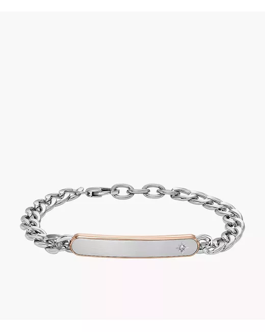 Fossil Classic Two-Tone Stainless Steel Chain Bracelet