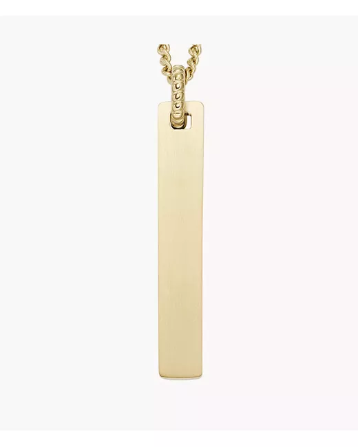 Fossil Drew Tone Stainless Steel Chain Necklace