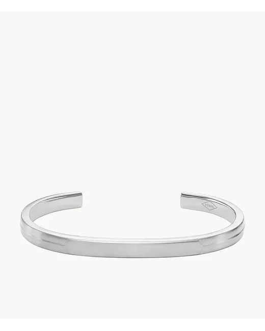 Fossil All Stacked Up Stainless Steel Cuff Bracelet Tone