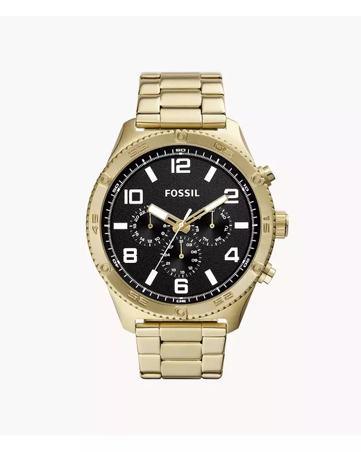 Fossil Outlet Brox Multifunction Tone Stainless Steel Watch