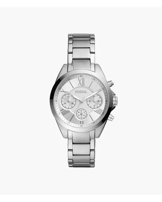 Fossil Outlet Modern Courier Midsize Chronograph Stainless Steel Watch