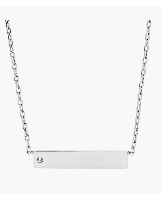Fossil Outlet Bar Stainless Steel Necklace