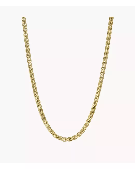 Fossil Outlet Tone Stainless Steel Chain Necklace