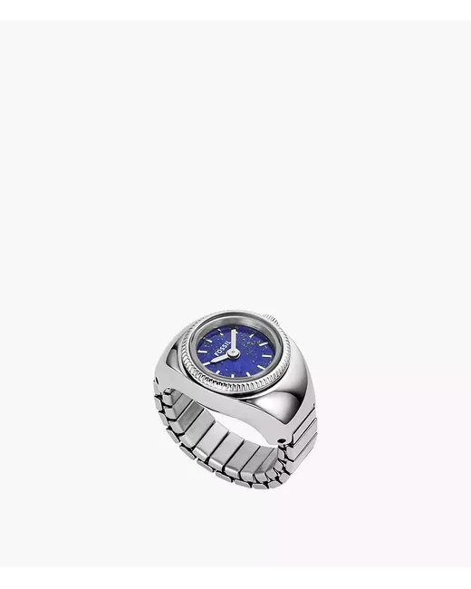 Fossil Watch Ring Two-Hand Stainless Steel