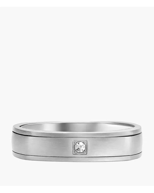 Fossil Outlet Fathers Day Stainless Steel Band Ring Tone