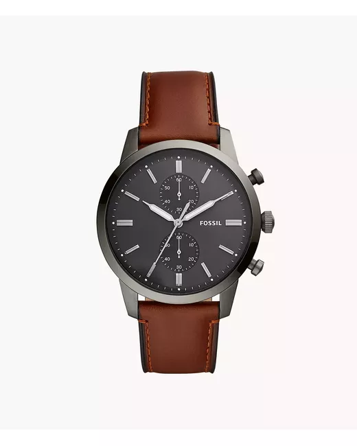 Fossil Townsman Chronograph Amber Leather Watch