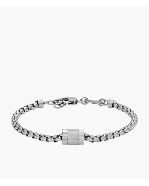 Fossil Outlet Icons Stainless Steel Chain Bracelet Tone